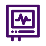 Icono monitor ECG.