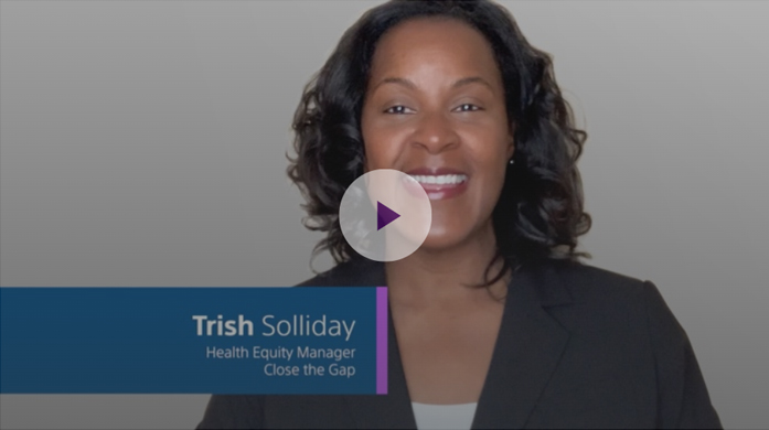 Captura de video de Trish Solliday Gerente de Eq. en salud, Close the Gap