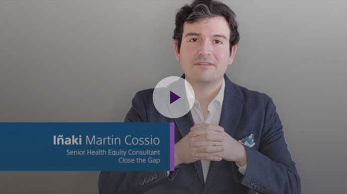 Captura de video de Iñaki Martin Cossio, Consultor senior de eq. en salud, Close the Gap